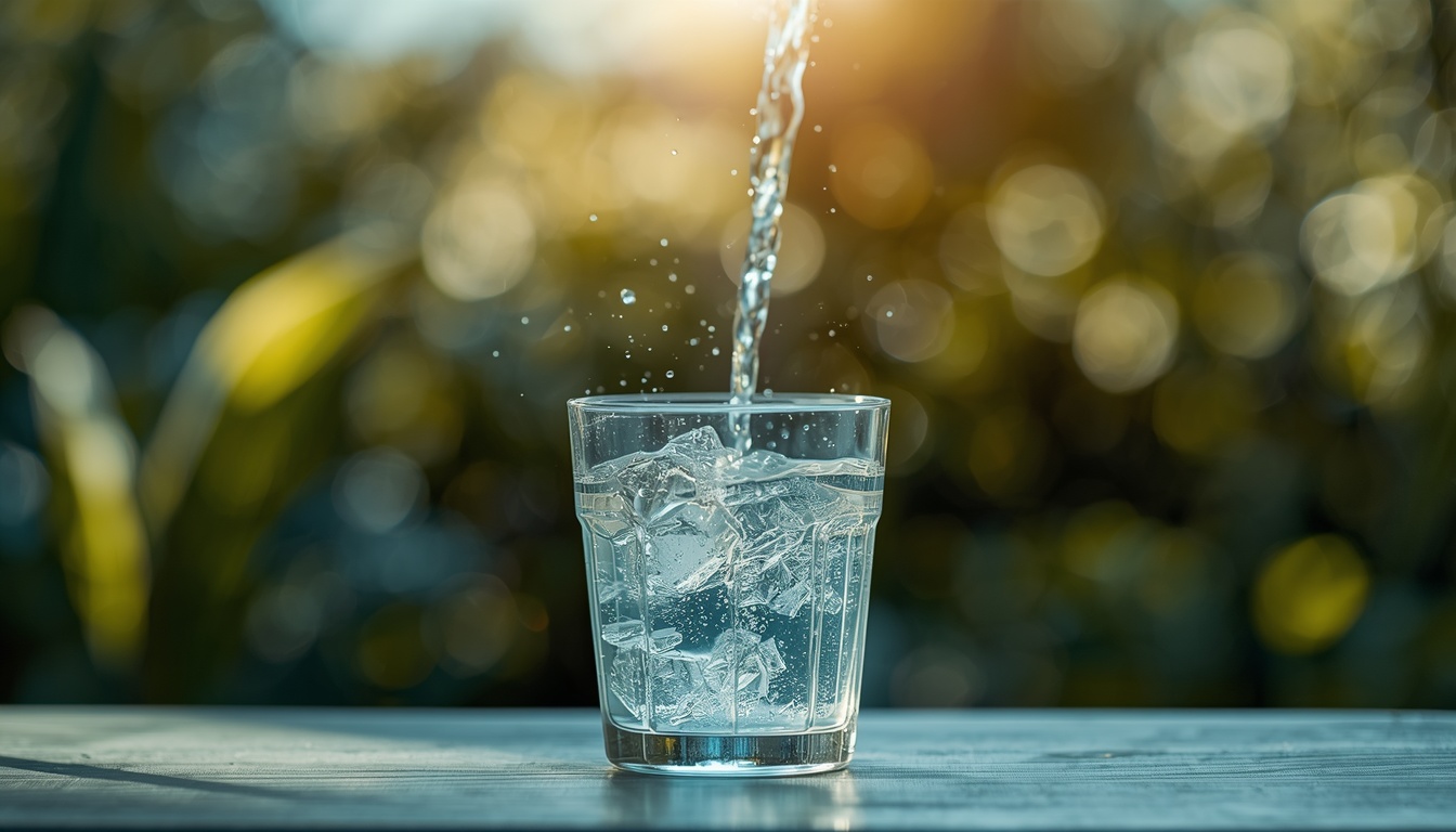 Vibrantpurgeclea morning hydration routine with fresh water